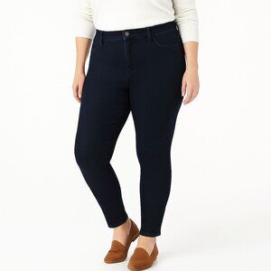 Chicos Denim Womens Skinny Ankle Jean Stretch Leg Mid Rise Size 2.5 | L | 14 Reg